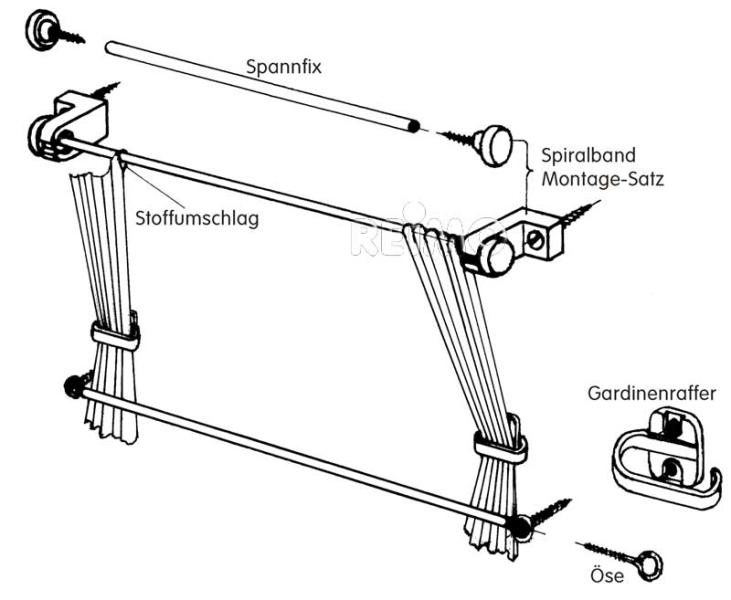 Gardinenbefestig.-Set 15m 56251