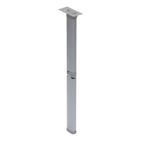 Gamba del tavolo pieghevole per furgoni, altezza 600 mm, alluminio anodizzato 57004