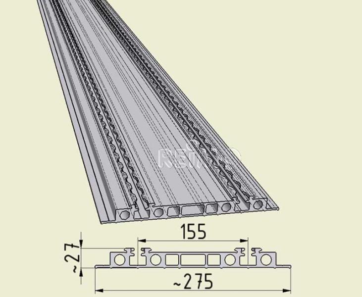 Guida di scorrimento a doppia fila per Euroseat 2,4m 59379