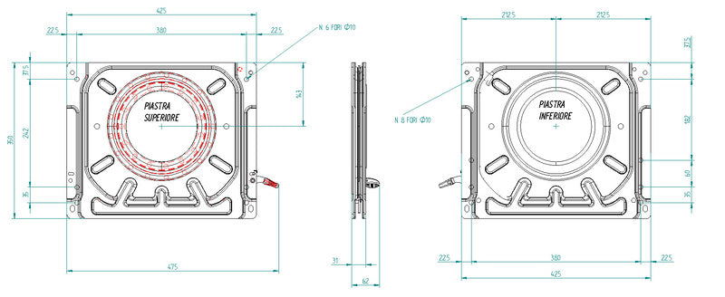 Console girevole Vito lato guida per sedile originale fino all'anno di produzione 2004 594772