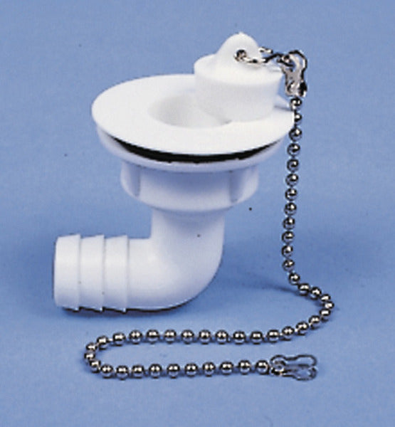 Set di scarico acqua con tubo flessibile a 90° 3/4", apertura di scarico 23 mm, 64301