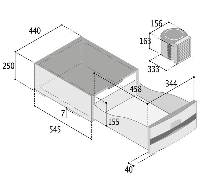 D30A Cassetto frigorifero - 12/24V - 30 litri 71524