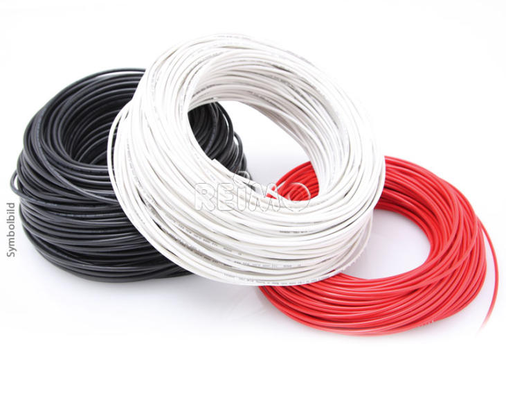 Linea auto rossa. Cinque metri. sezione trasversale 2,5mm 810515