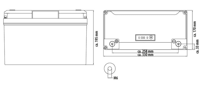 Batteria al litio Li100BT-H con tecnologia Bluetooth 814131