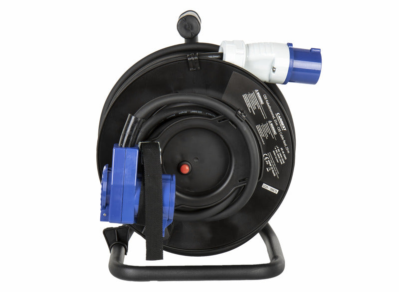 Tamburo per cavi CEE H07RN-F 3G2,5mm, cavo lungo 25m, giunto angolare 820483