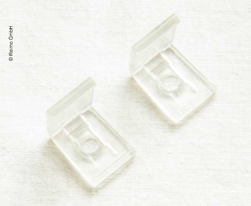 Clip di fissaggio per profilo angolare LED in alluminio plastica, 2 pezzi 829810