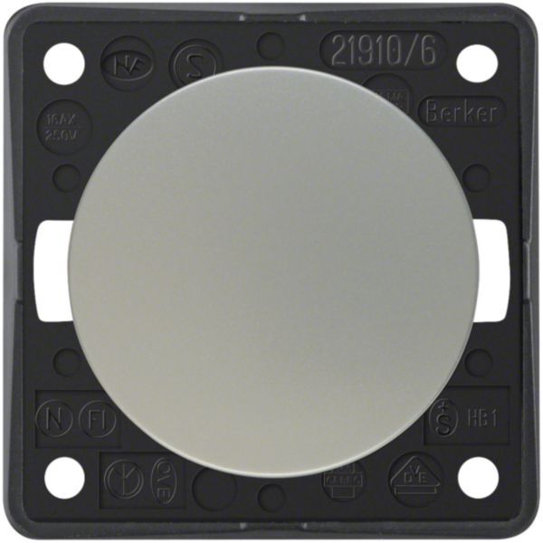Pulsante a bilanciere Berker INTEGRO cromato opaco 831471