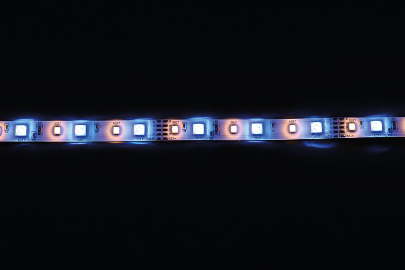 12V LED-Band, RGBW: rosso, verde, blu, bianco caldo, IP65, larghezza 10mm. 83175