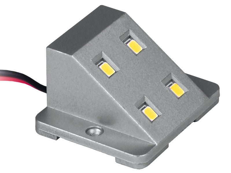 Luce LED per armadietto 12V/0,8W argento con interruttore magnetico 83273