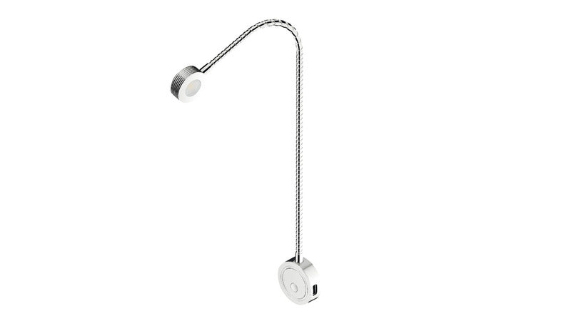 Lampada a collo d'oca a LED - Luce di lettura flessibile - 12 V 1,4 W 833210