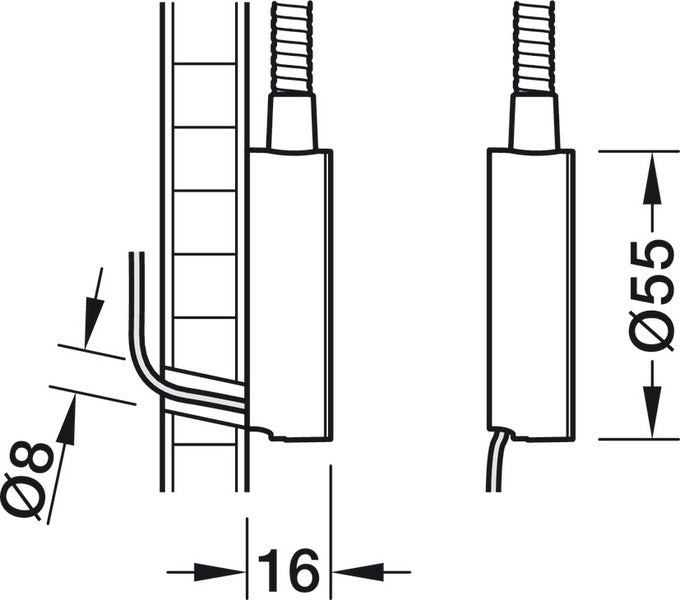 Lampada a collo d'oca a LED - Luce di lettura flessibile - 12 V 1,4 W 833210