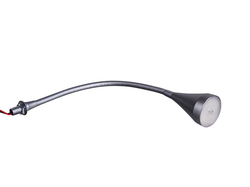 Lampada a LED a collo d'oca - argento 83346