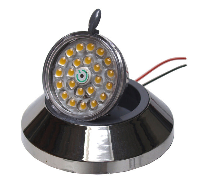 Faretto SMD LED SMD LED 1W Cromo, orientabile e inclinabile, montato a superfici 83466