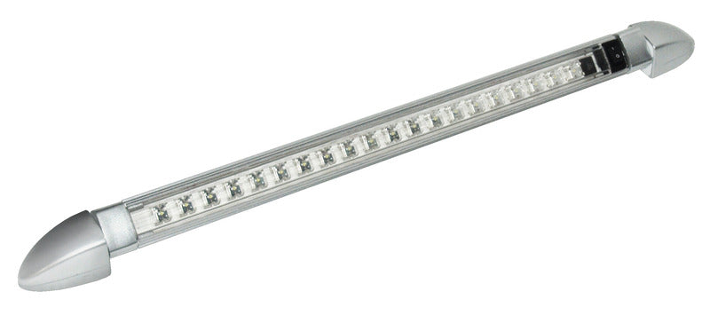 Lampada a barra LED 12Volt mini, 18 SMD LED, girevole a 270°, grigio-argento 835571