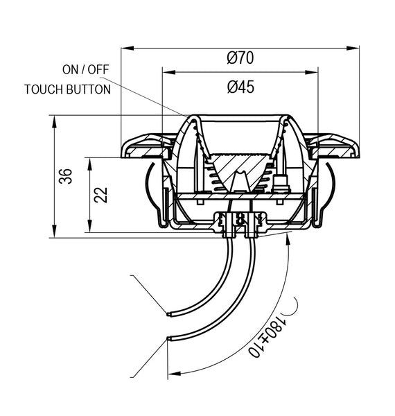 Spot da incasso a LED in ABS 83620