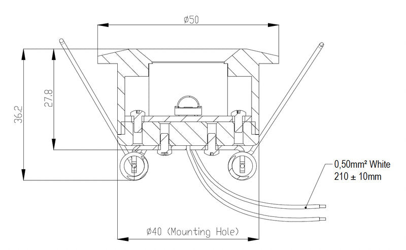 Faro da incasso a LED in alluminio 83621