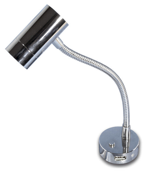 Luce di lettura a LED Minitube D4 - cromo 83624