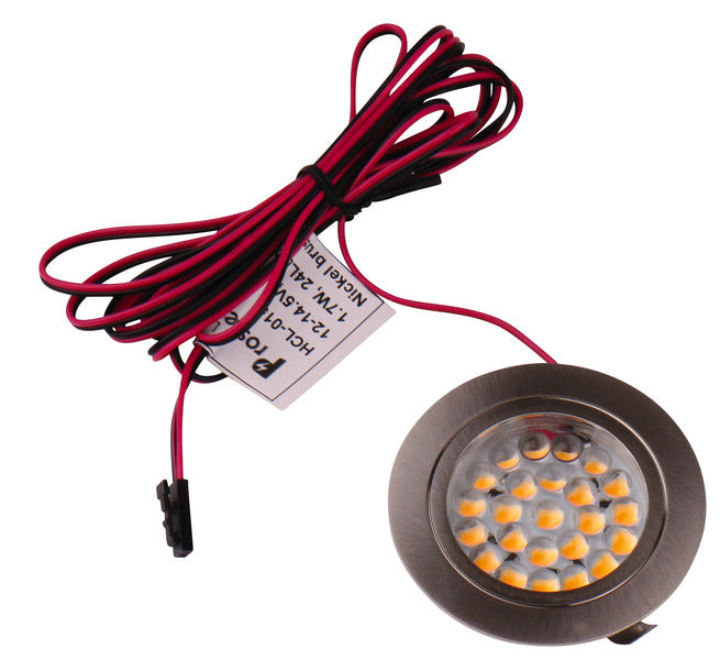 Faretto LED Spot 12V, acciaio inox spazzolato, 1,7 Watt 83670