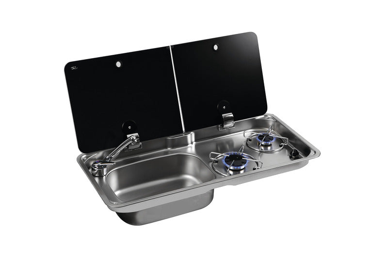 Combinazione lavello/cucina CAN 2 fiamme Lavello sinistro 85908