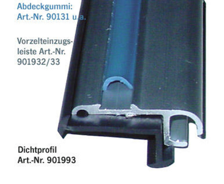 Tenda da sole in nastro di alimentazione in alluminio argento, 27x11mm, 3m 901933
