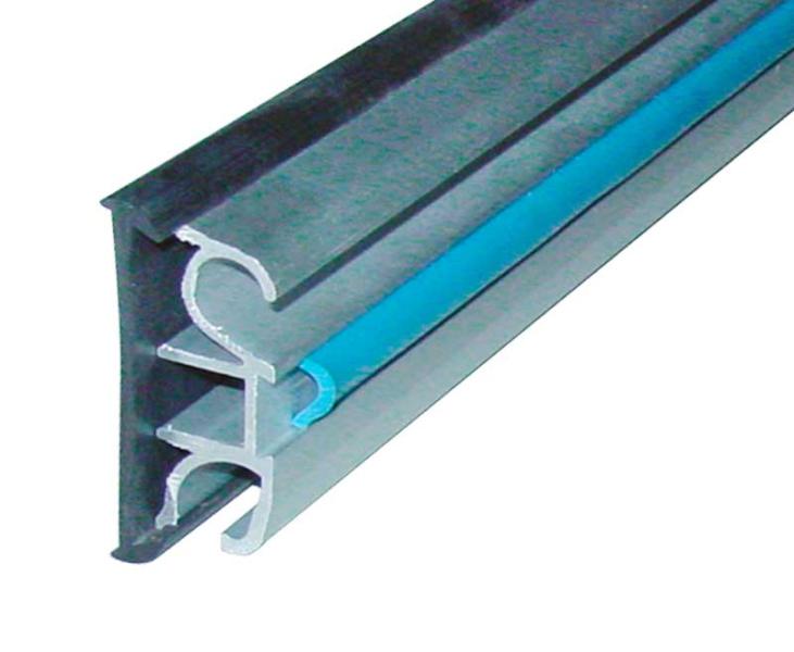 Profilo di tenuta in gomma per guida finestra in alluminio 43 mm 901996