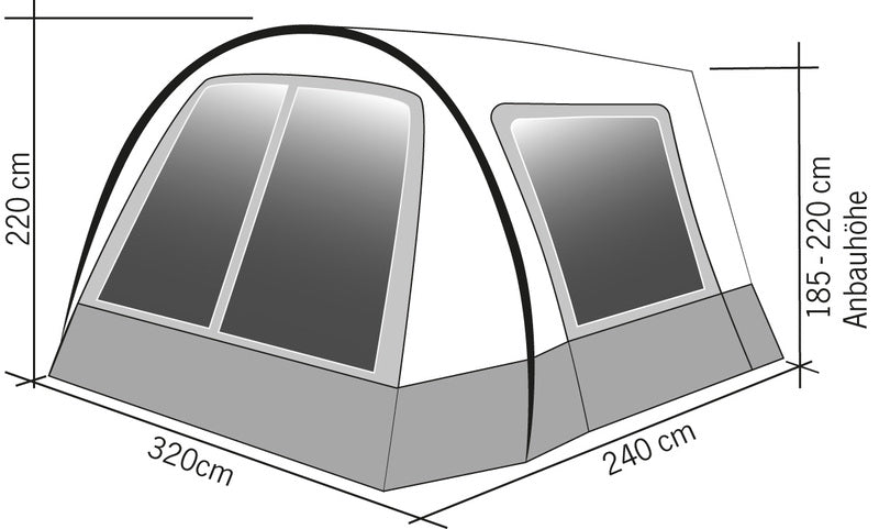 Tenda da sole Hispaniola / Tenda da sole per camper 90687
