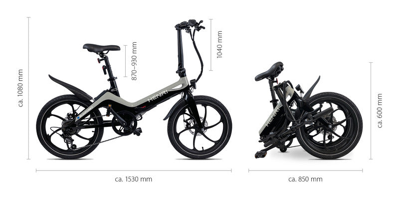 Bici elettrica pieghevole "HENRI" 908966