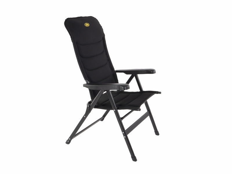 Sedia pieghevole MALAGA BREEZE, imbottita, nero, rete 910098