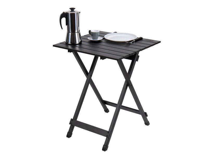Tavolo pieghevole SINGOLO NERO 50x50x64 cm, alluminio 910592