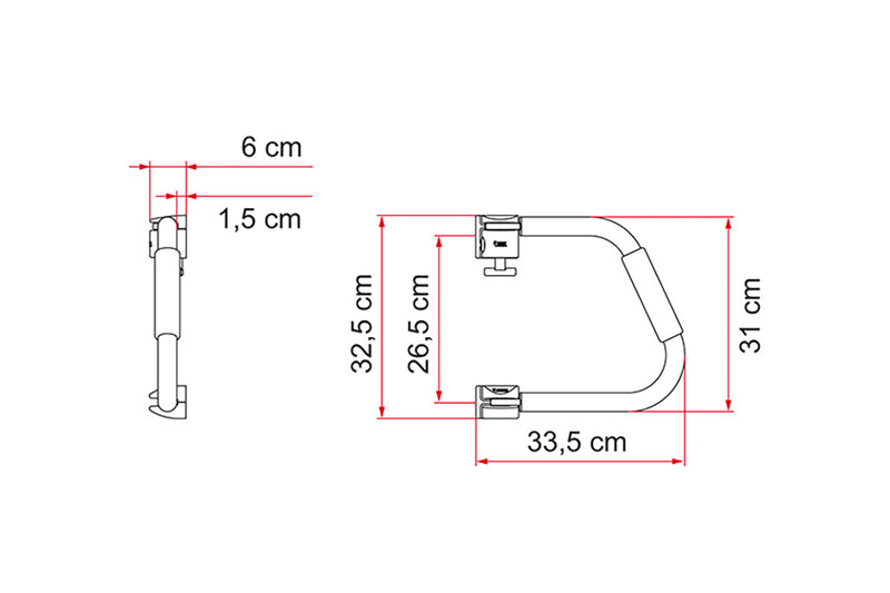 Serratura di sicurezza per porte 31 cm 91236