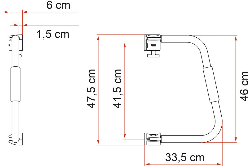 Serratura di sicurezza 46 cm 91237
