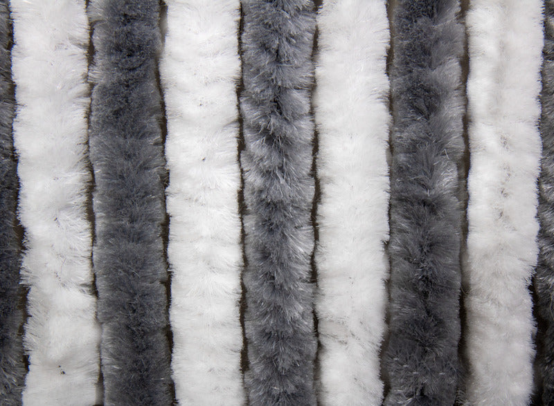 Flauschvorh.56x205 Grau/w 912644