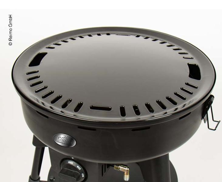 Griglia a gas da tavolo Famiglia, 30mbar, 4kW, incl. coperchio con termometro 914651