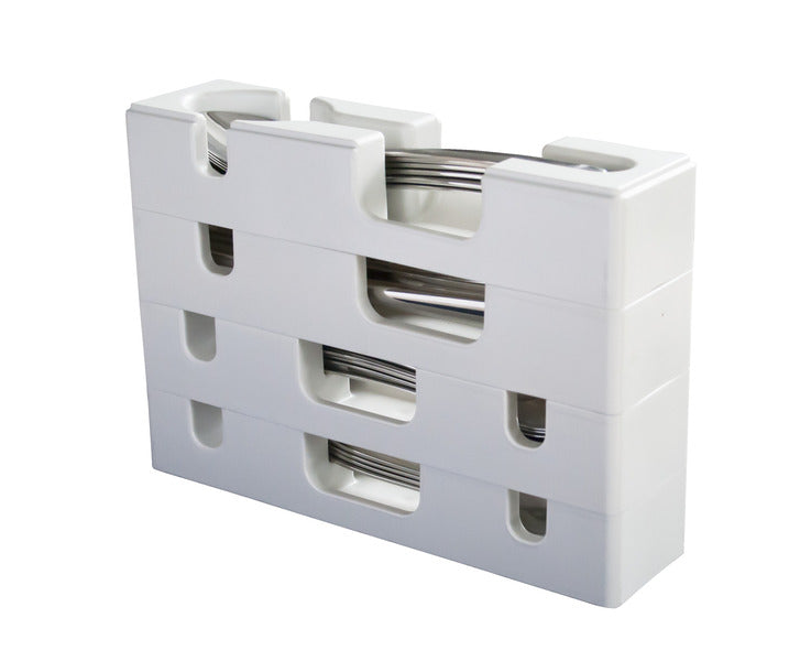 Portaposate Purvario 4 pezzi, impilabile, plastica, bianco 915929