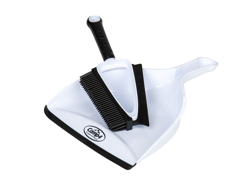 Set spazzola e paletta in silicone - Bianco / Nero 915984