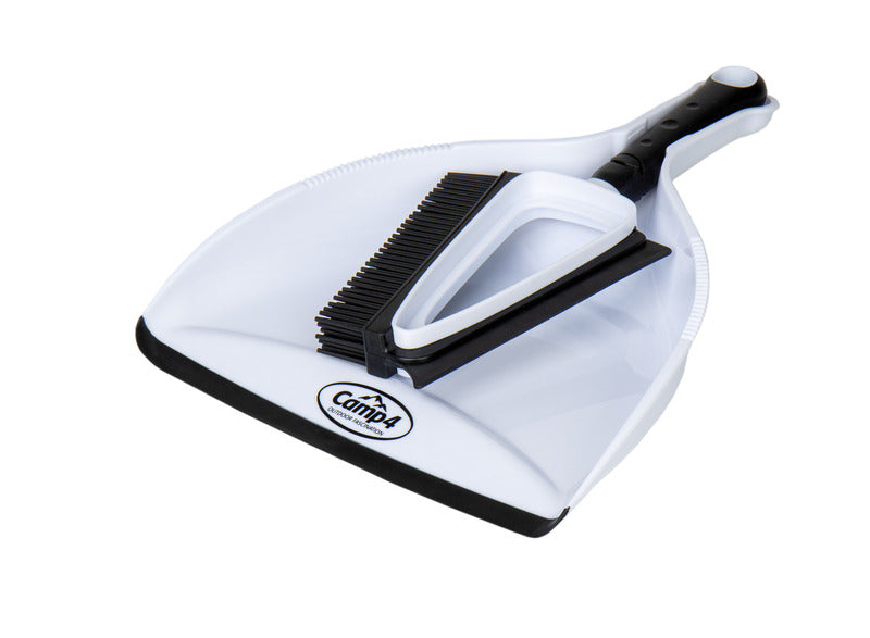 Set spazzola e paletta in silicone - Bianco / Nero 915984