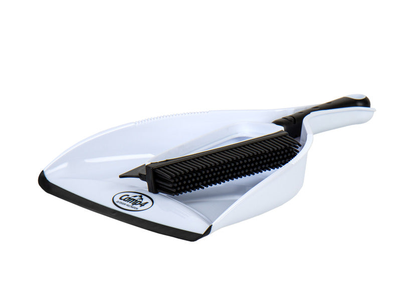 Set spazzola e paletta in silicone - Bianco / Nero 915984
