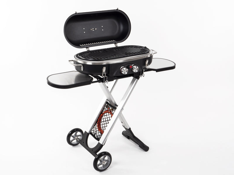 Carrello barbecue a gas a 2 fuochi con pilota di sicurezza - 50 mbar 916884