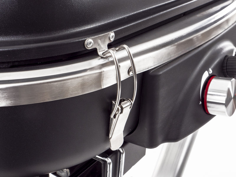 Carrello barbecue a gas a 2 fuochi con pilota di sicurezza - 50 mbar 916884