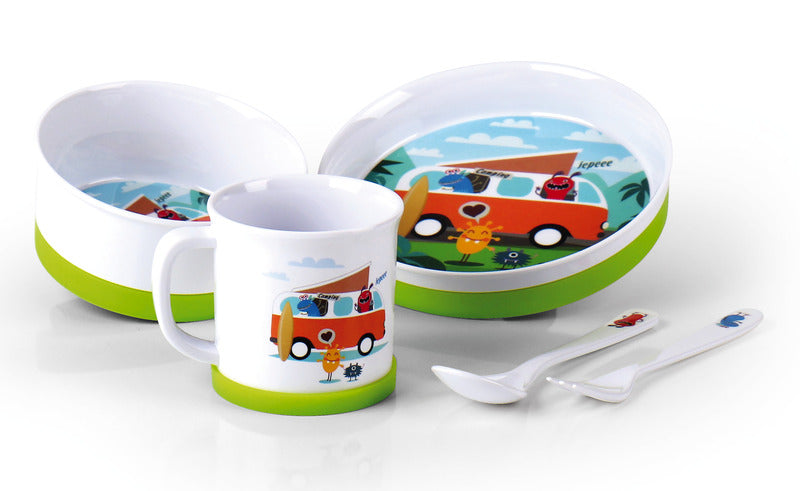 Set di cinture per bambini, 5 pezzi, CAMPING-MONSTER, con anello in silicone 917982