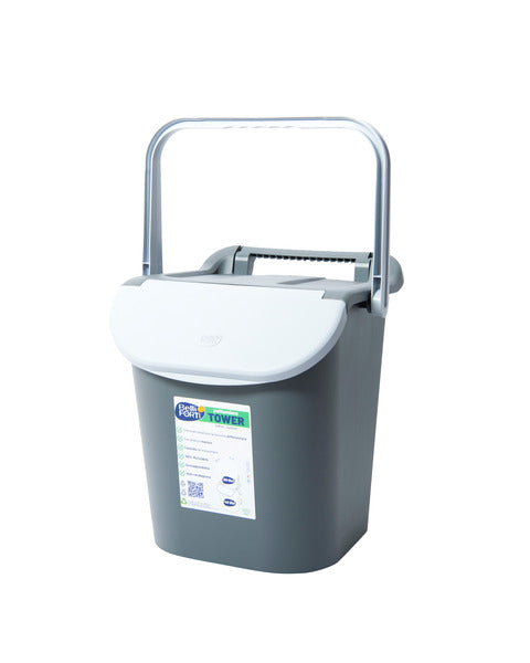 Cestino impilabile per rifiuti - 30 l - Vari colori M921085