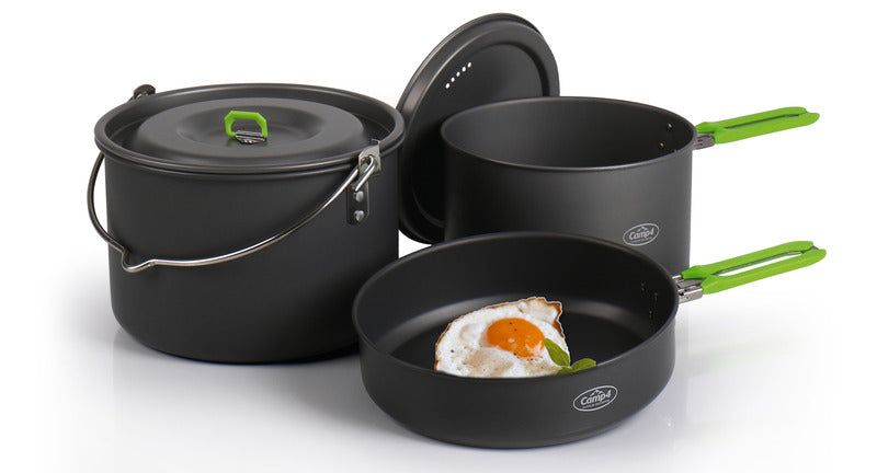 Set di pentole in alluminio ELITE L, 5 pezzi nero, maniglie: calce 923031