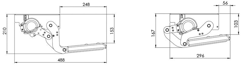 gradino elettrico 12 Volt, larghezza 44 cm, per camper 92372