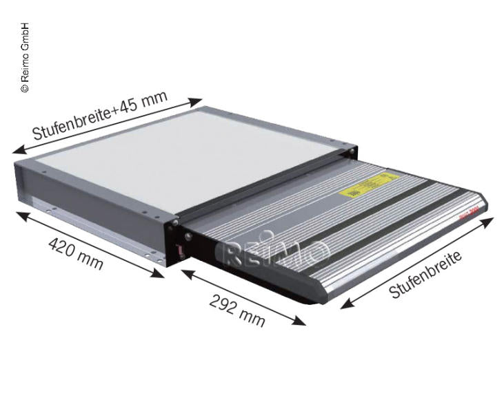 Gradino elettrico per camper o furgoncino 12V, consumo energetico 3A 92387