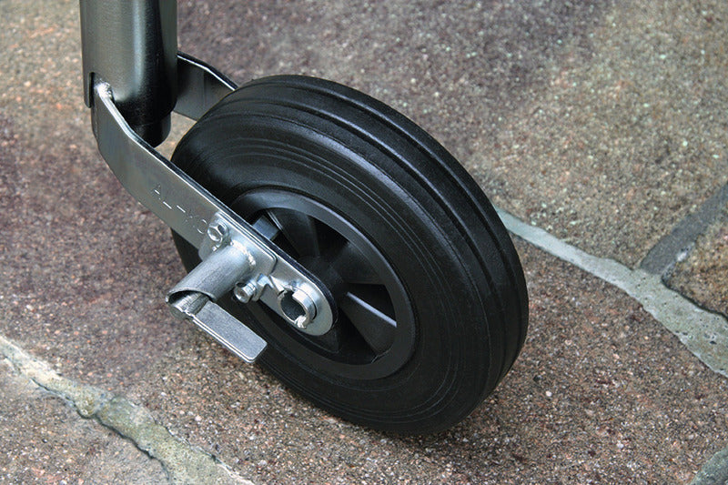 Ruota di supporto con pinstop, ruota in gomma piena 200x50mm 92764