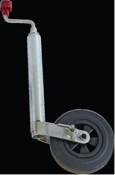 Ruota di supporto con pinstop, ruota in gomma piena 200x50mm 92764