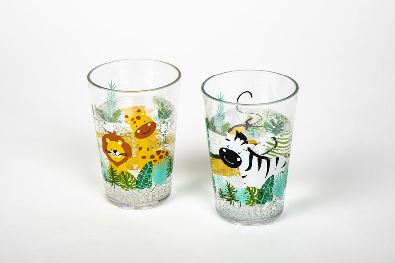 Set di 2 bicchieri abbinati con motivo SAFARI 929182