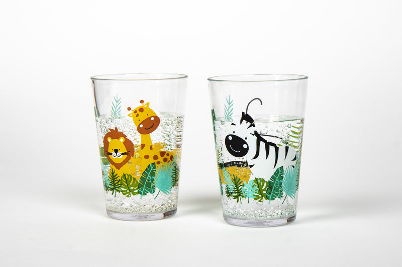 Set di 2 bicchieri abbinati con motivo SAFARI 929182