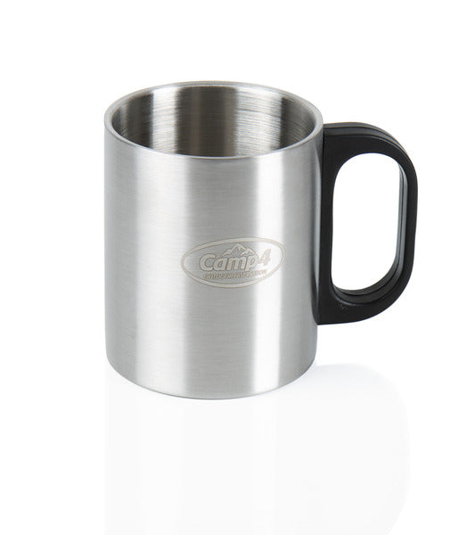 Tazza termica in acciaio inox 0,3 Ltr., manico in plastica 93093
