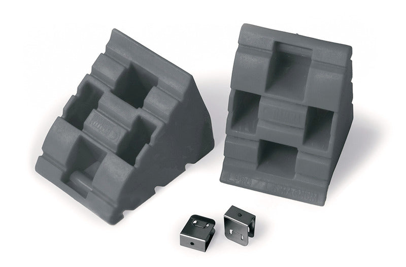 Chock Level 2 Stück grau 93101